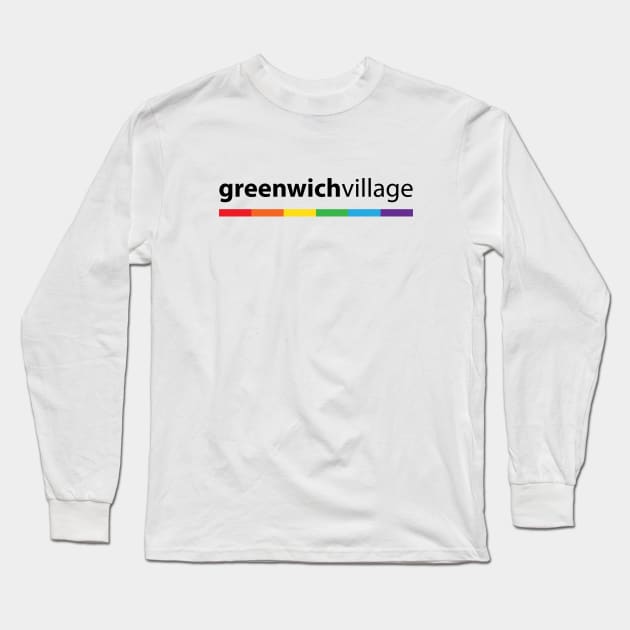 Greenwich Village LGBT Pride Long Sleeve T-Shirt by ProudToBeHomo